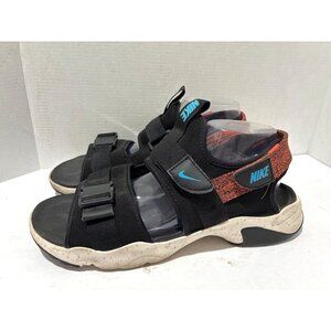 Nike Men’s Canyon Sandal Black Orange Turf Chlorine Blue Sz 12 CW9704-007